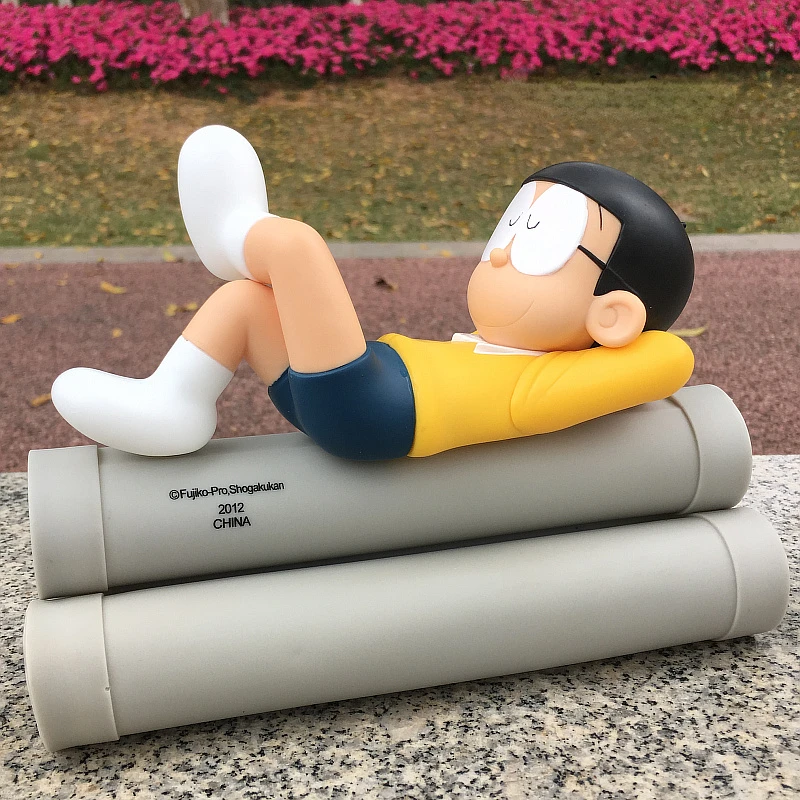 Anime Doraemon Sleeping Nobi Nobita Cute Minamoto Shizuka Konta Takeshi Honekawa Suneo Action Figure Toy Kid Christmas Gifts