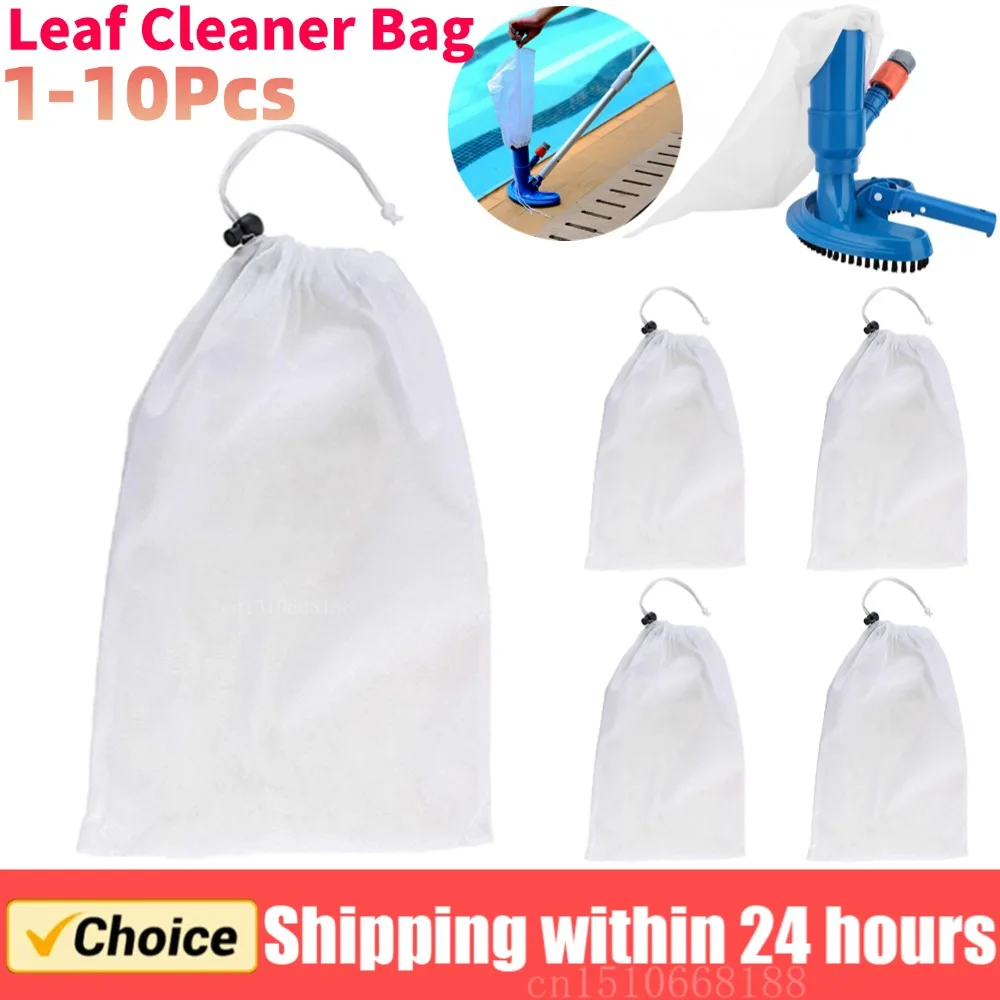 Pool Cleaner Bags Swimming Pool Vacuum Suction Head Leaf Mesh OPP Plastic Bags Cleaning Tools Swimming Portable Outdoor Elements