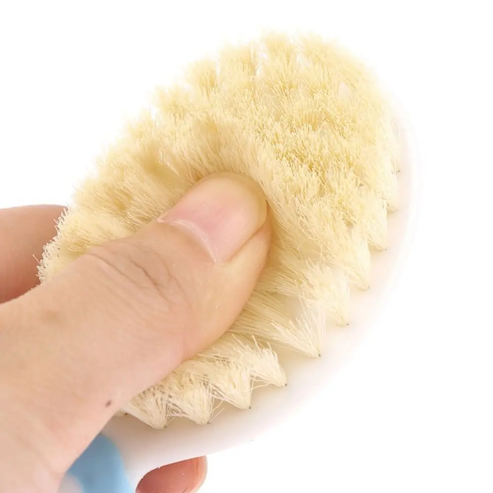 

2PCS/Set Portable Wool Hairbrush Blue Pink Infant Comb Head Massager Brush Comb Brush Care