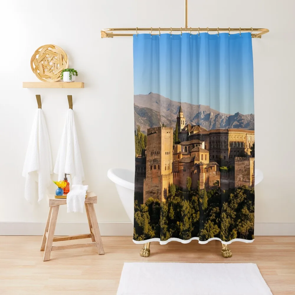 

Granada Spain Shower Curtain Waterproof Shower And Anti-Mold Cover For Shower Bathroom For Curtain