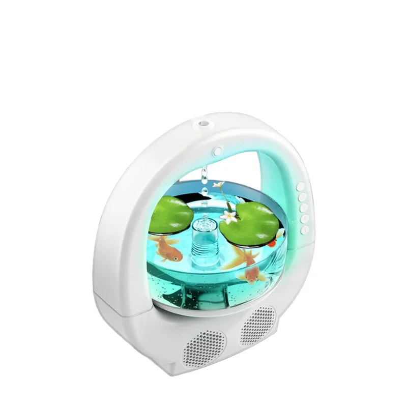 

Anti-gravity water drop humidifier night light portable USB wireless speaker home diffuser humidifier