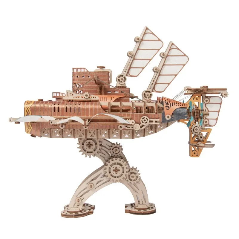 Fantasy spaceship 20,000 miles under the sea 3Diy three-dimensional wooden assembly model hand puzzle