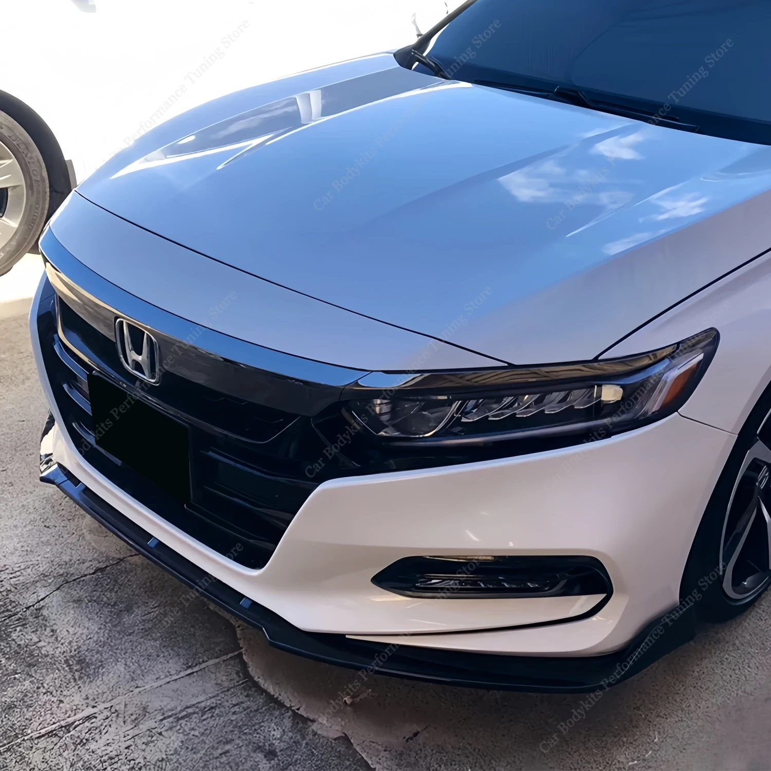 For Honda Accord 10TH 2017-2020 Pre-Facelift Front Bumper Lip Spoiler Splitter Diffuser CV EX-L/VTi-LX/Sport Bodykits Tuning