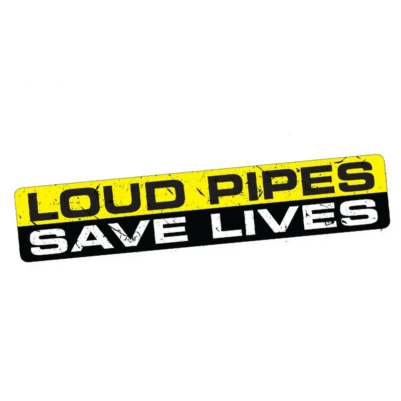 1 Piece 15cm x 3cm LOUD PIPES SAVE LIVES Sticker Decal Car Styling Exhaust Chopper DIY Waterproof Car Stickers