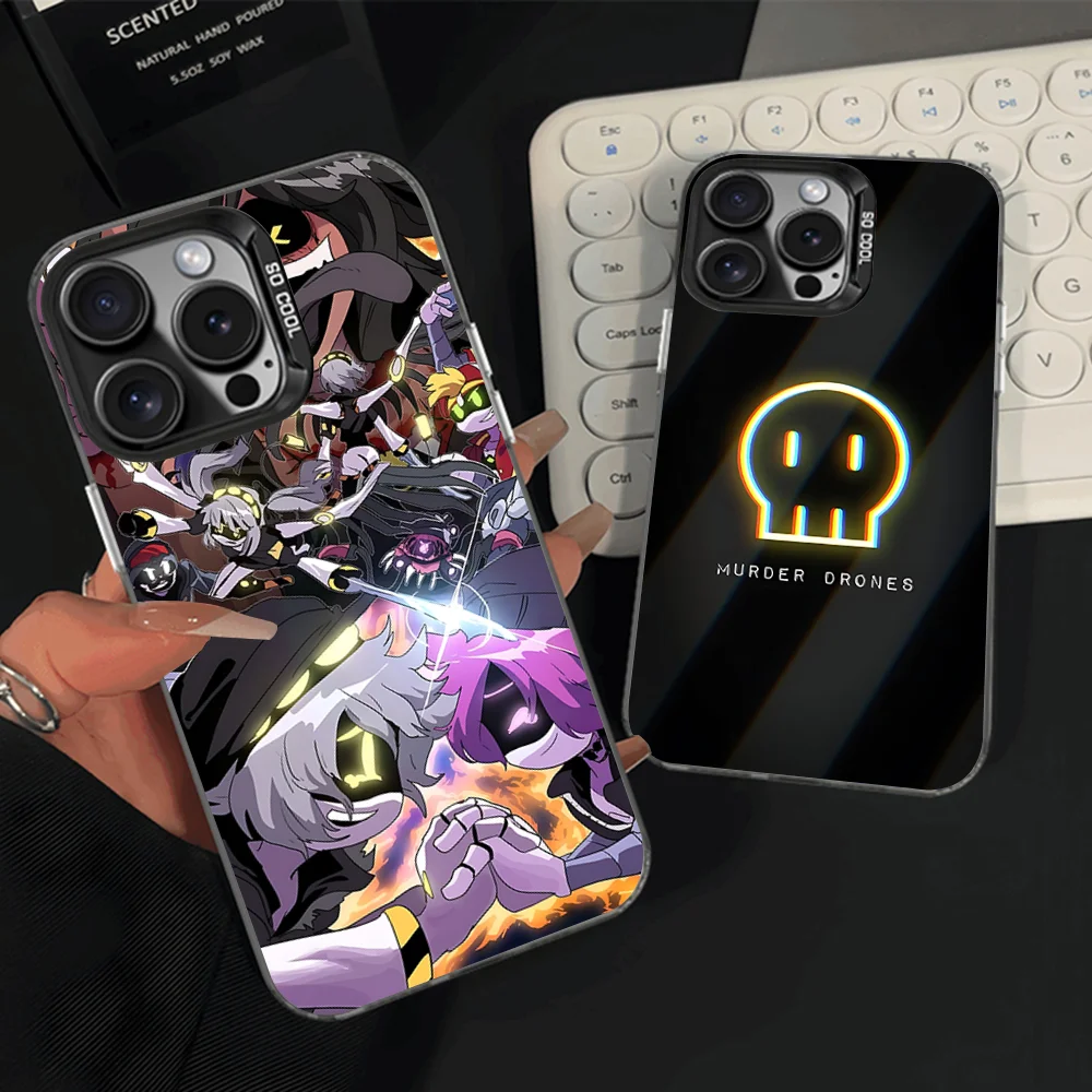 

M-Murders Game D-Drones Phone Case For iPhone 16,15,14,13,12,11,Pro,Max,Plus,Mini,XS,SE Anti Fall Black Matte Hard Bumper