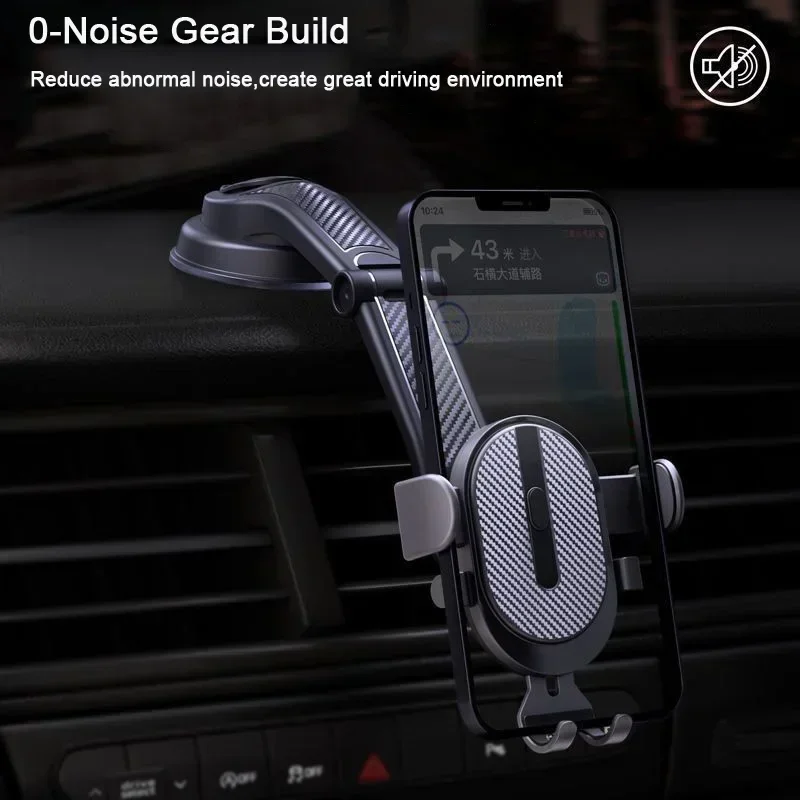 Zaciski Samochodowy uchwyt na telefon do iPhone\'a 15 14 13 12 Xiaomi Samsung Stojak Gravity Dashboard Uchwyt na telefon Uchwyt na telefon komórkowy