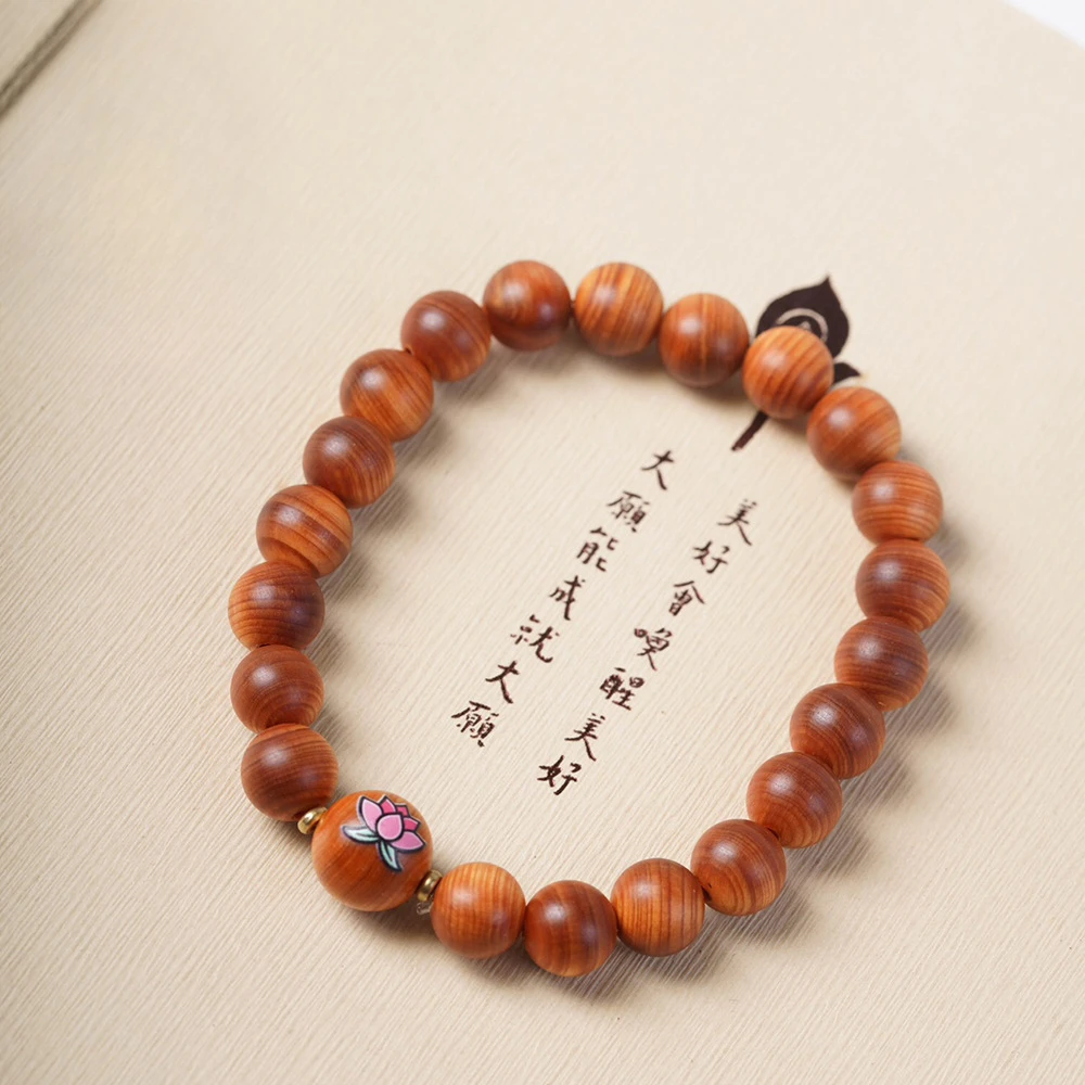 

Taihang Chenhua Yabai Bracelet 1.0 Single Circle Lotus, Men's and Women's Wenwan Jewelry Buddha Bead Bracelet