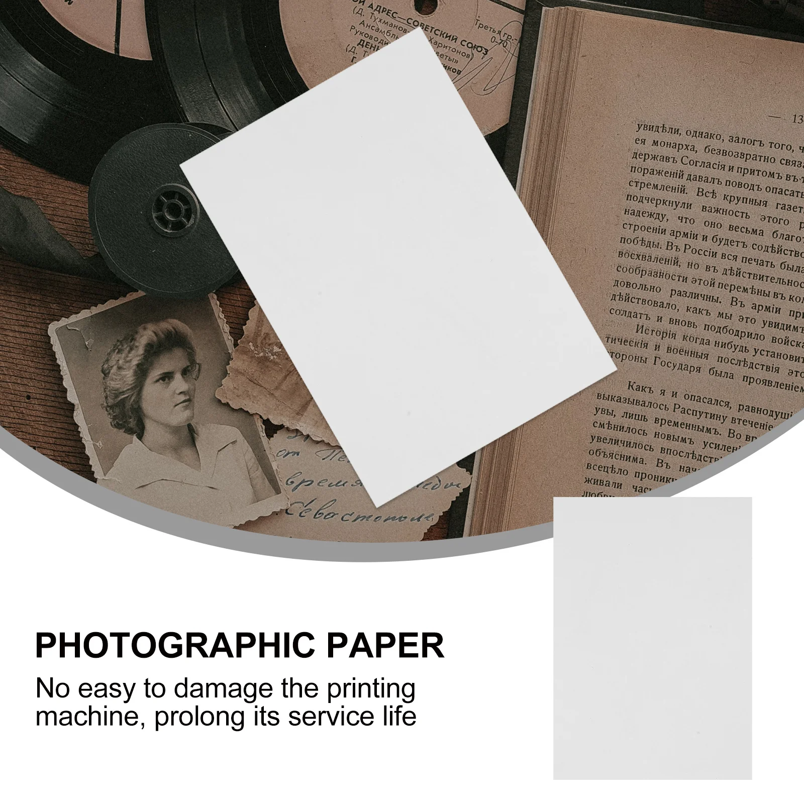 100 ورقة من ورق التصوير الفوتوغرافي مقاس A4rc، سطح مسطح أملس، سهل الاستخدام لتطبيقات الطباعة المنزلية للمكتب والمدرسة