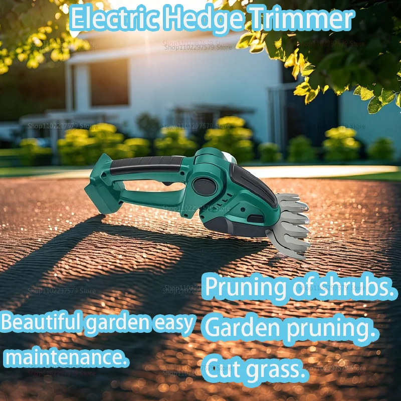 2 في 1 اللاسلكي أداة تشذيب التحوط الكهربائية قابلة للشحن المحمولة حديقة أداة للشجيرات إزالة الأعشاب الضارة تشذيب جزازة العشب
