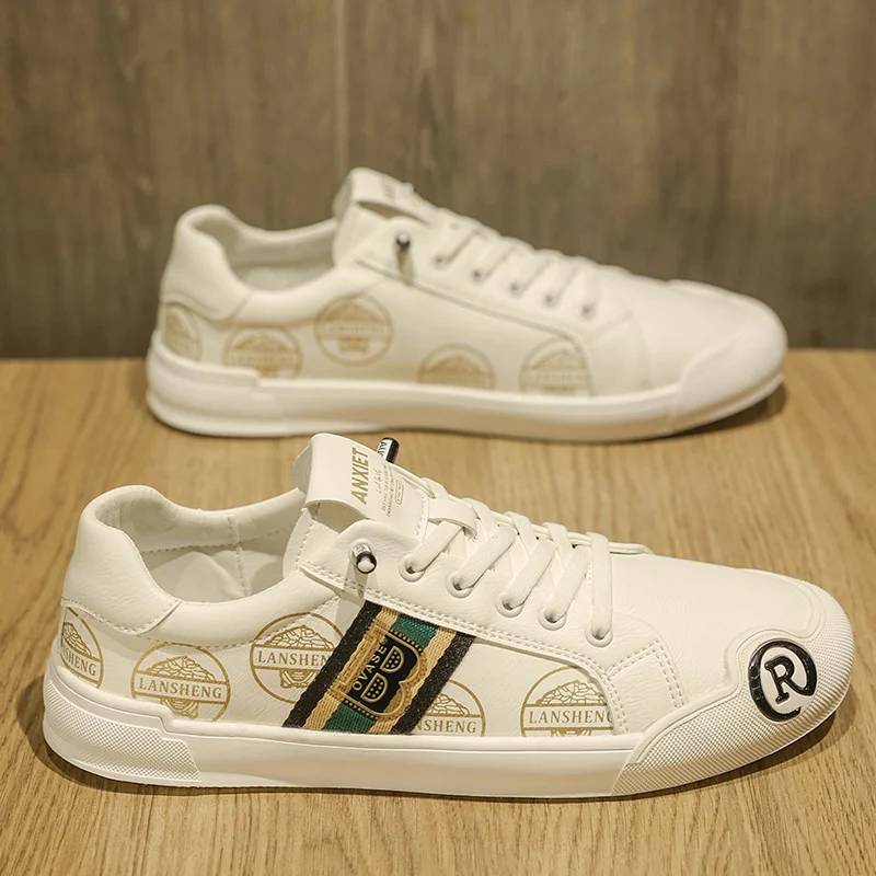 

2025 Spring New Rubber-Plastic Sole Casual Board Sneakers for Outdoor Sports - Comfortable, Soft, Slip-Resistant, Durable, and T