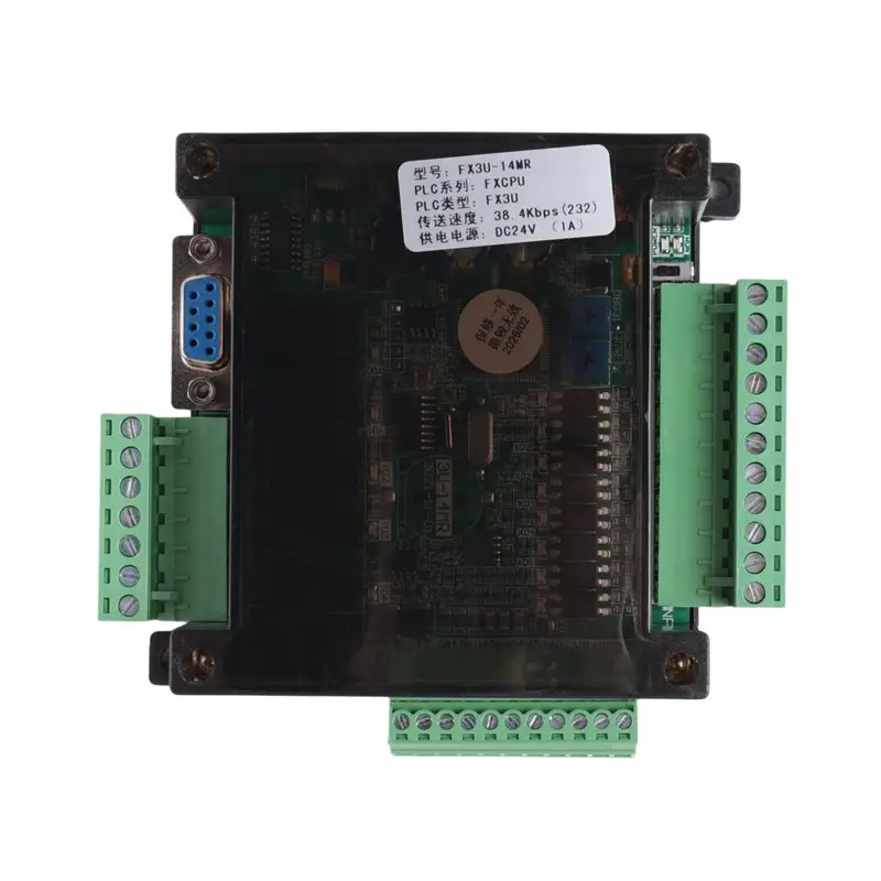 [a93z-】-fx3u-14mr-plc-industrial-control-board-8-input-6-output-programmable-control-relay-output-24-v-plc-control