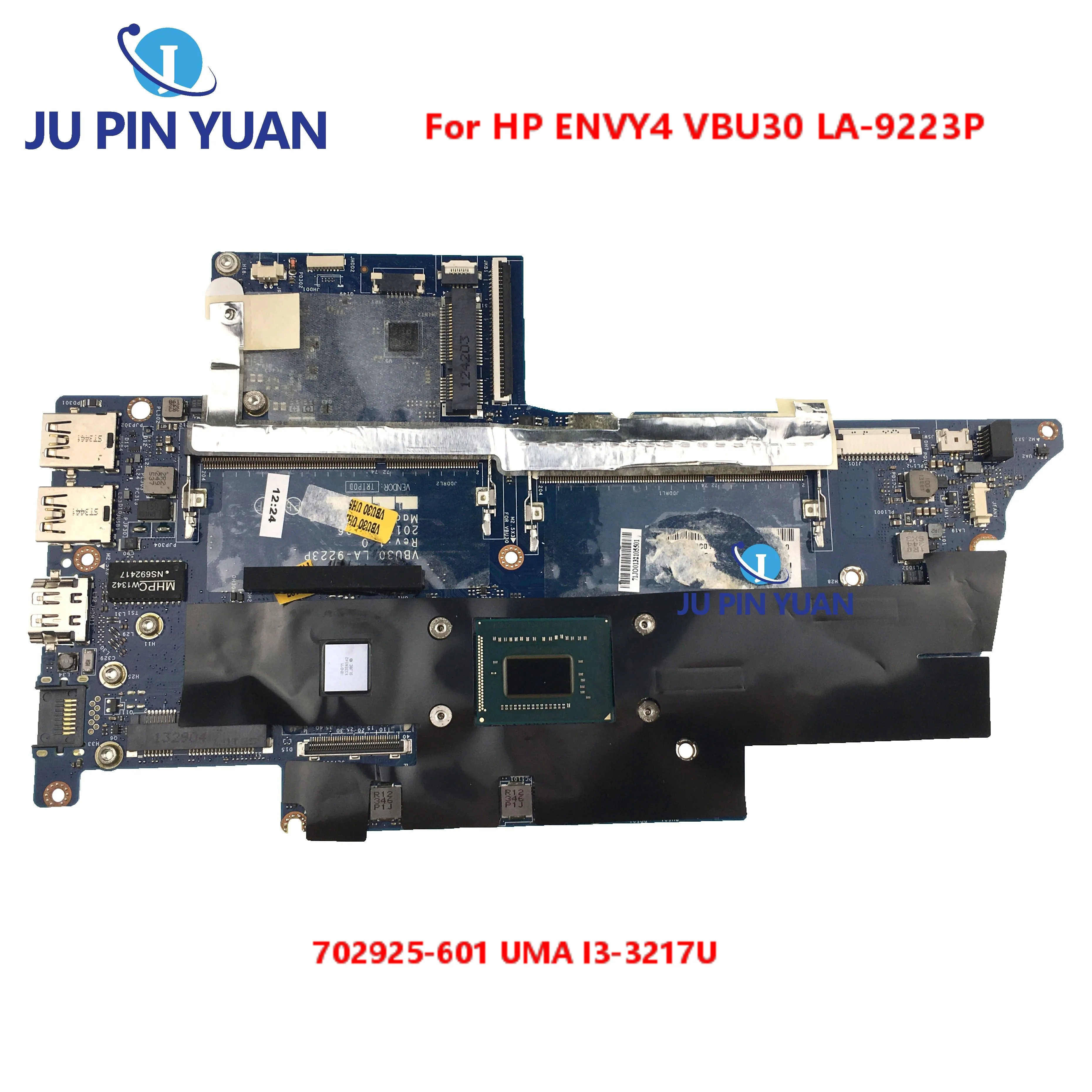 

For ENVY4 Laptop Motherboard VBU30 LA-9223P 702925-501 702925-601 With SR0N9 I3-3217U CPU 100% Text