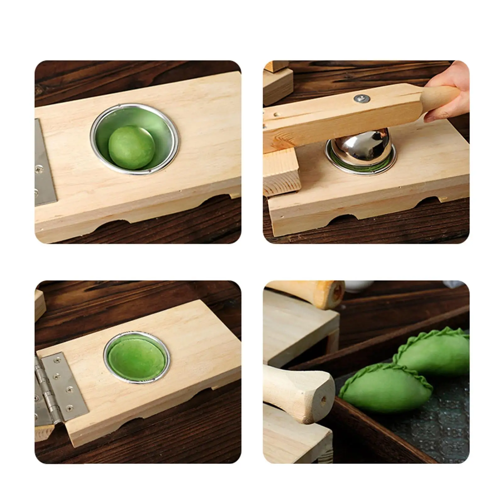 Multifunktionales Teigtaschen-Formgerät, Küchen-Gadget für Zuhause, Teigpresse für Qingtuan, Banh Bao, Qingming-Event