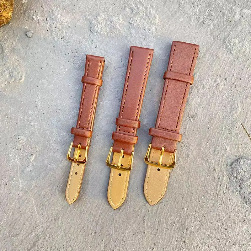 Watch special straps, high-quality leather straps, retro versatile men's and women's watch belts, high-end student leather strap