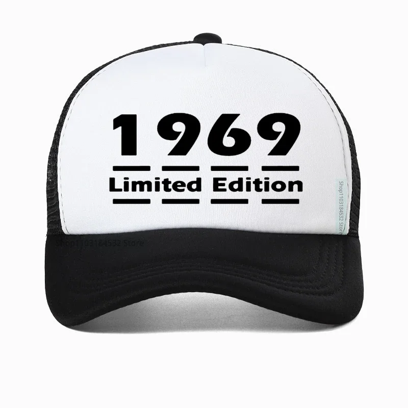 Men Limited Edition 1969 Mens Baseball Cap 13 Colours 50th Birthday gift Dad hat Summer Mesh Breathable Trucker hats Casquette