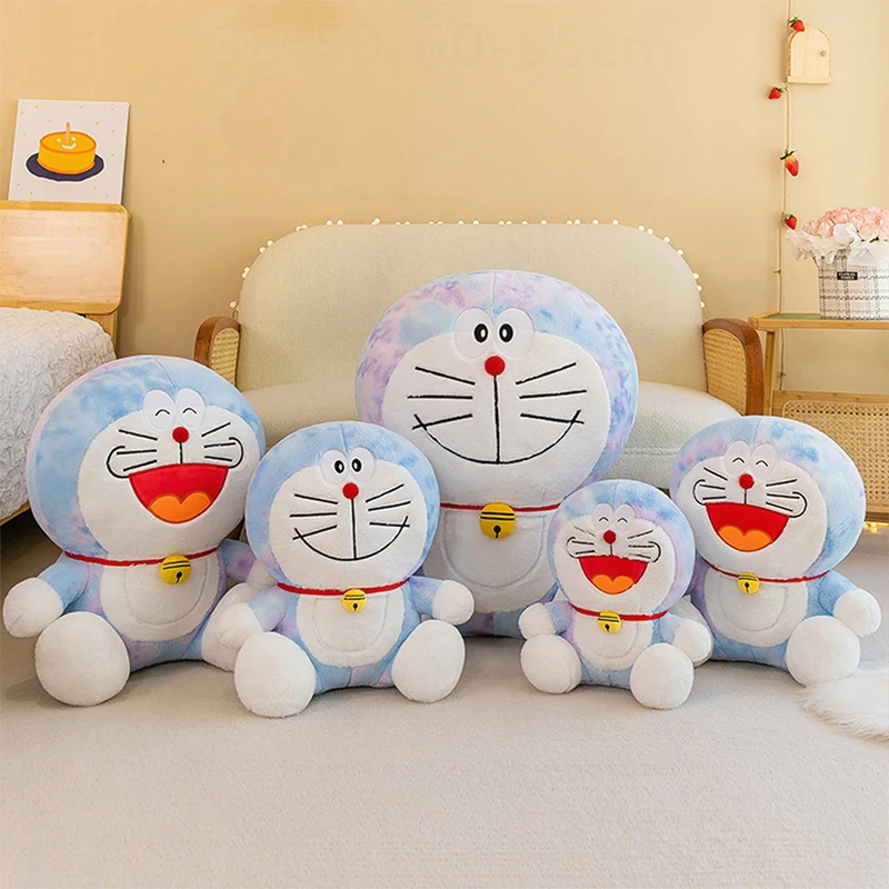 

Kawaii Cartoon Tie Dye Doraemon Plush Toy Stuffed Doll Cute Robot Cat Baby Gift for Kids Birthday Xmas Present Plushie Pillow