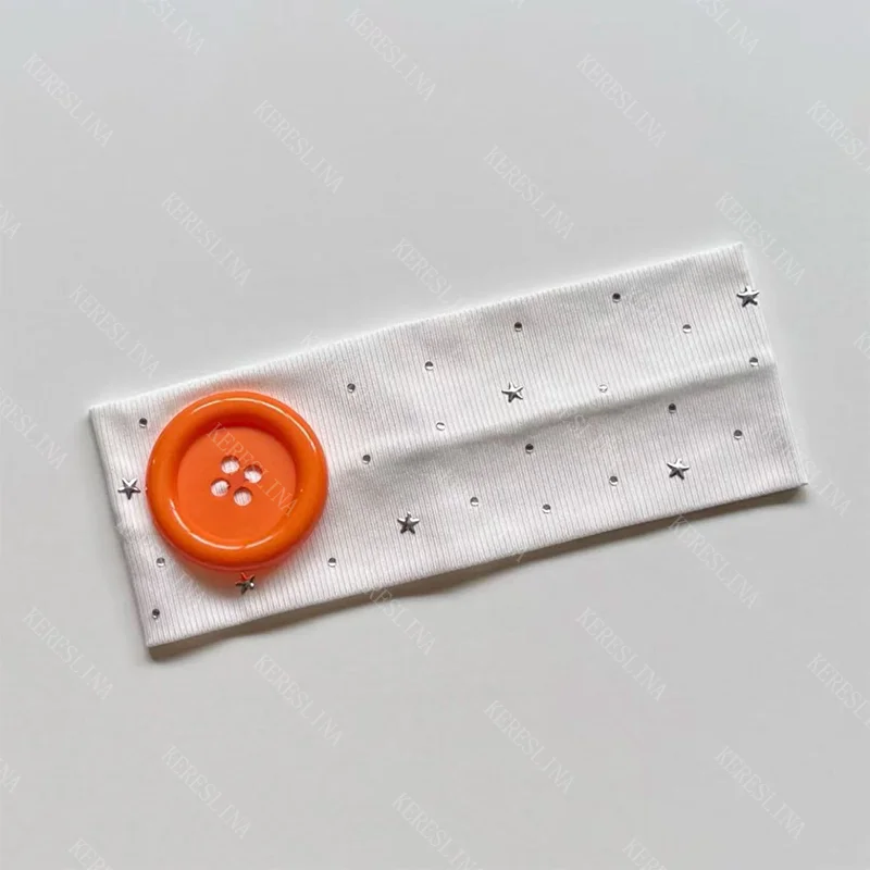 

Retro star pattern print summer women's hair accessories street Korean Harajuku 2000s aesthetic casual women's hair accessories