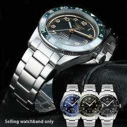 For Longines Pioneer Series Watchband L3.812 Precision Steel Watch Band 22mm Men Curved End Stainless Steel Watch Accessories
