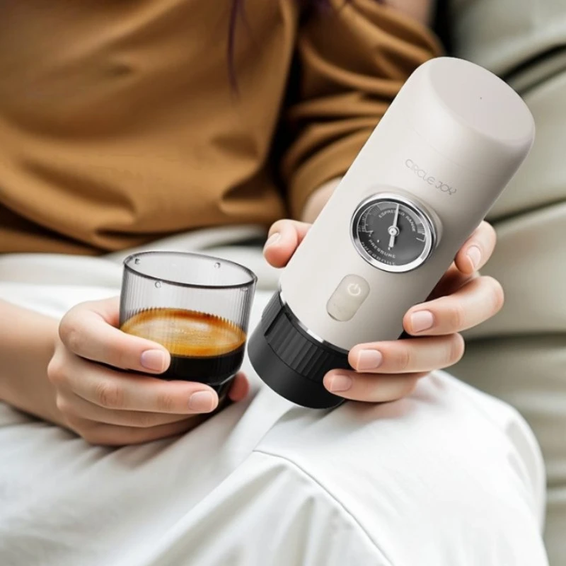 Circle Joy Coffee Machine Electric Portable Espresso Coffee Machine Automatic Coffee Machine Capsule Extraction Capsule for Home