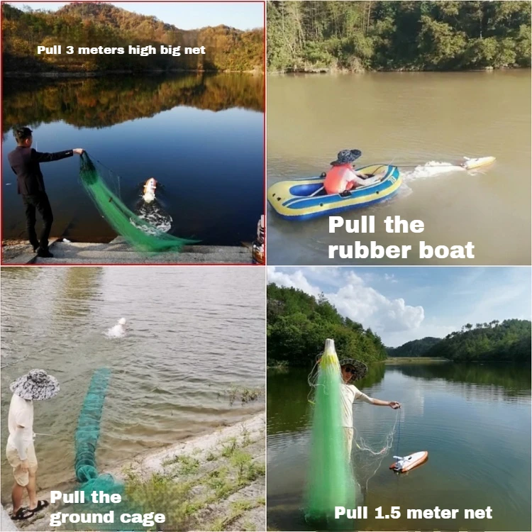 New Large-sized Remote-controlled Boat 12v/24v Automatic Net Lowering Trawl Boat Releases Fishing Nets Fishing Nets Fishing Boat