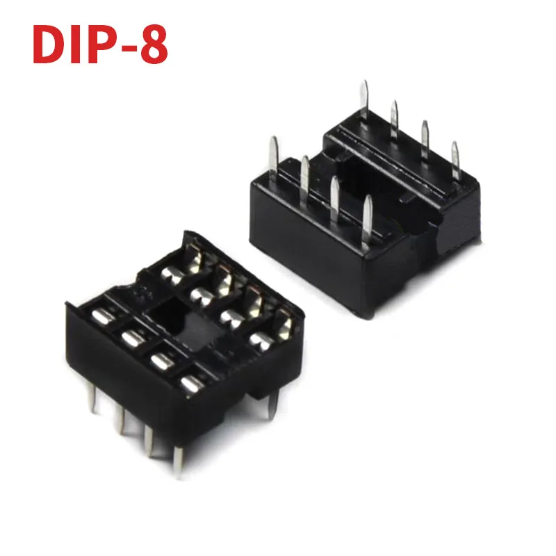 10PCS IC Sockets 2.54mm spacing DIP6 DIP8 DIP14 DIP16 DIP18 DIP20 DIP24 DIP28 DIP32 DIP40 DIP42 pins Connector DIP Socket