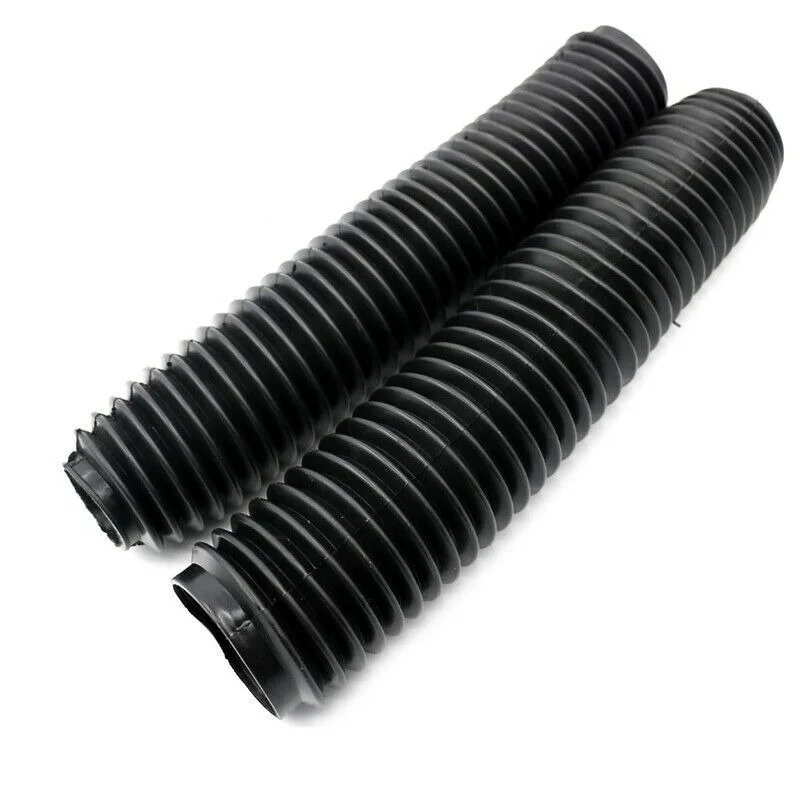 Afbeelding 4: 1 paar 360 mm vorkstofkappen beenkappen laarzen shock rubber voor motorfiets crossmotor
