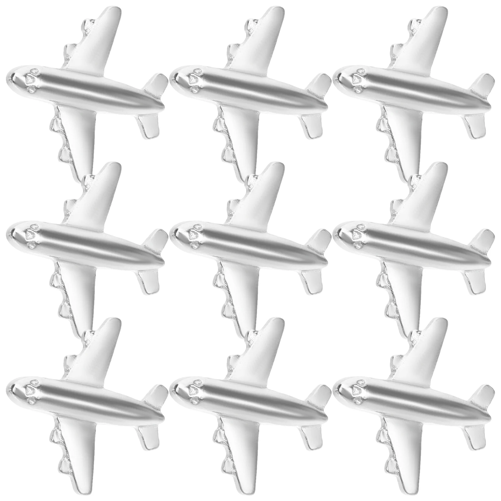 12 Pcs Thumbtack Aircraft Pushpin Office Cork Board for Notes Thumbtacks Metal Plane Flag