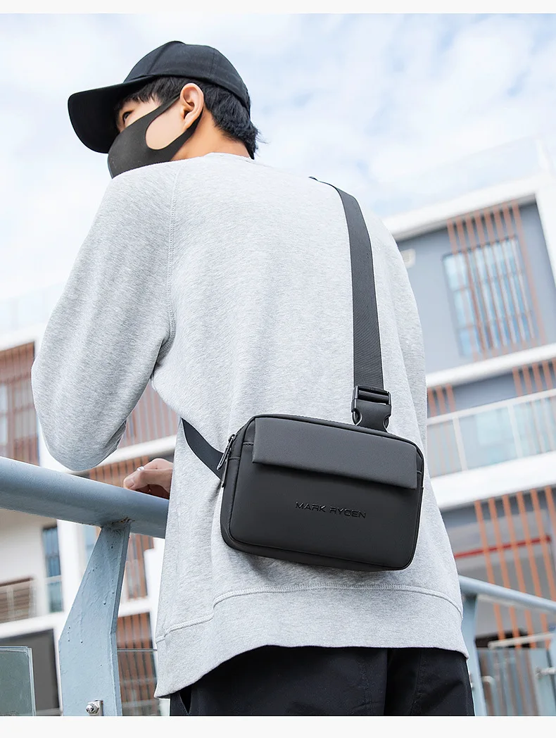 

Мини-сумка через плечо, модная мужская нагрудная сумка, водонепроницаемая сумка через плечо из ткани Оксфорд на одно плечо