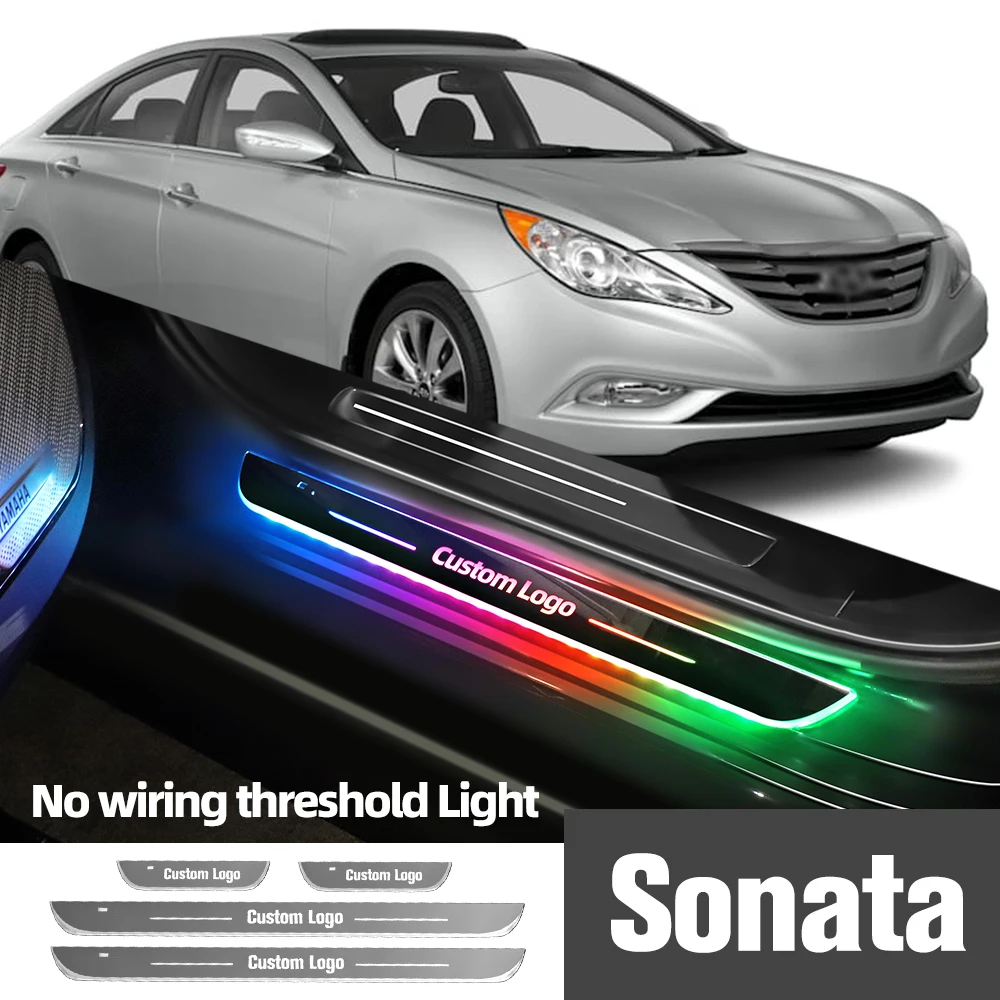 

Для Hyundai Sonata 1998-2023 2017 2019 2021 автомобильная лампа с индивидуальным логотипом