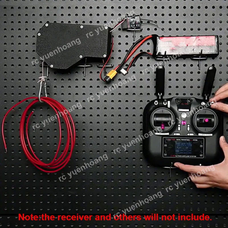 1PCS RC Plant Protection Drone Crane Winch Capstan DC 12V Voltage 5A Current PWM Control Wire Release Device with Metal Hook