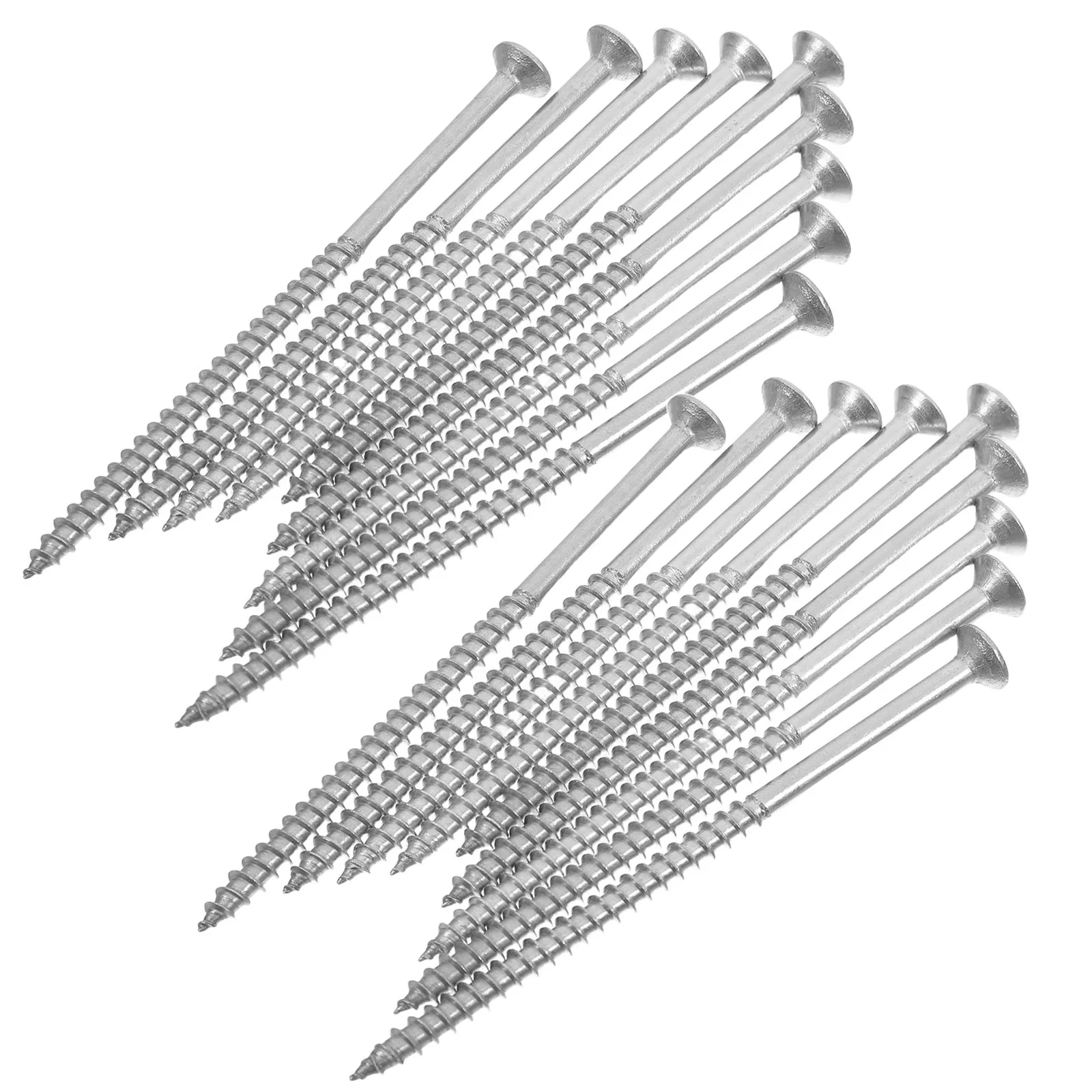 

25pcs Stainless Steel Self-Tapping Screws Half Thread Enhanced Grip Weather Resistant for Wood Metal Construction Sheet Screws