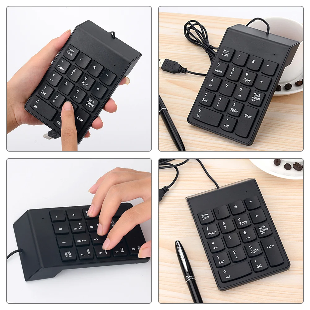 

USB Numeric Keyboard 18 Key Durable Portable Design for Notebook Laptop Computer Mini Numeric Keypad Computer Keyboard