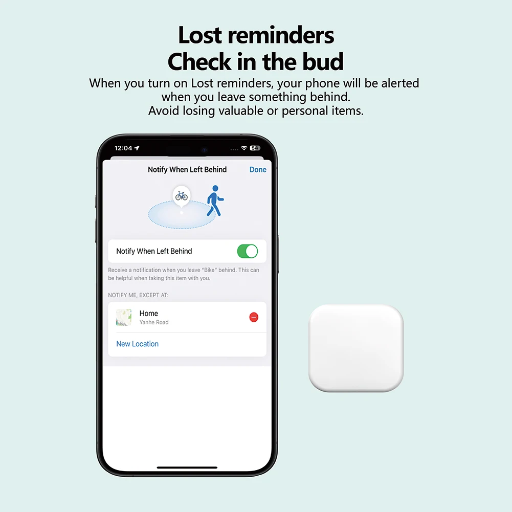 GPS Tracker Wallet Finder Item Locator Item Finder for Apple Find My APP iOS Only