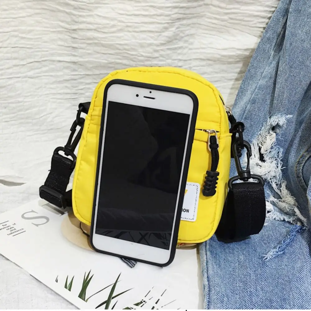 Fashion Women Mini Shoulder Crossbody Bag Trendy Simple Canvas Ladies Phone Bag