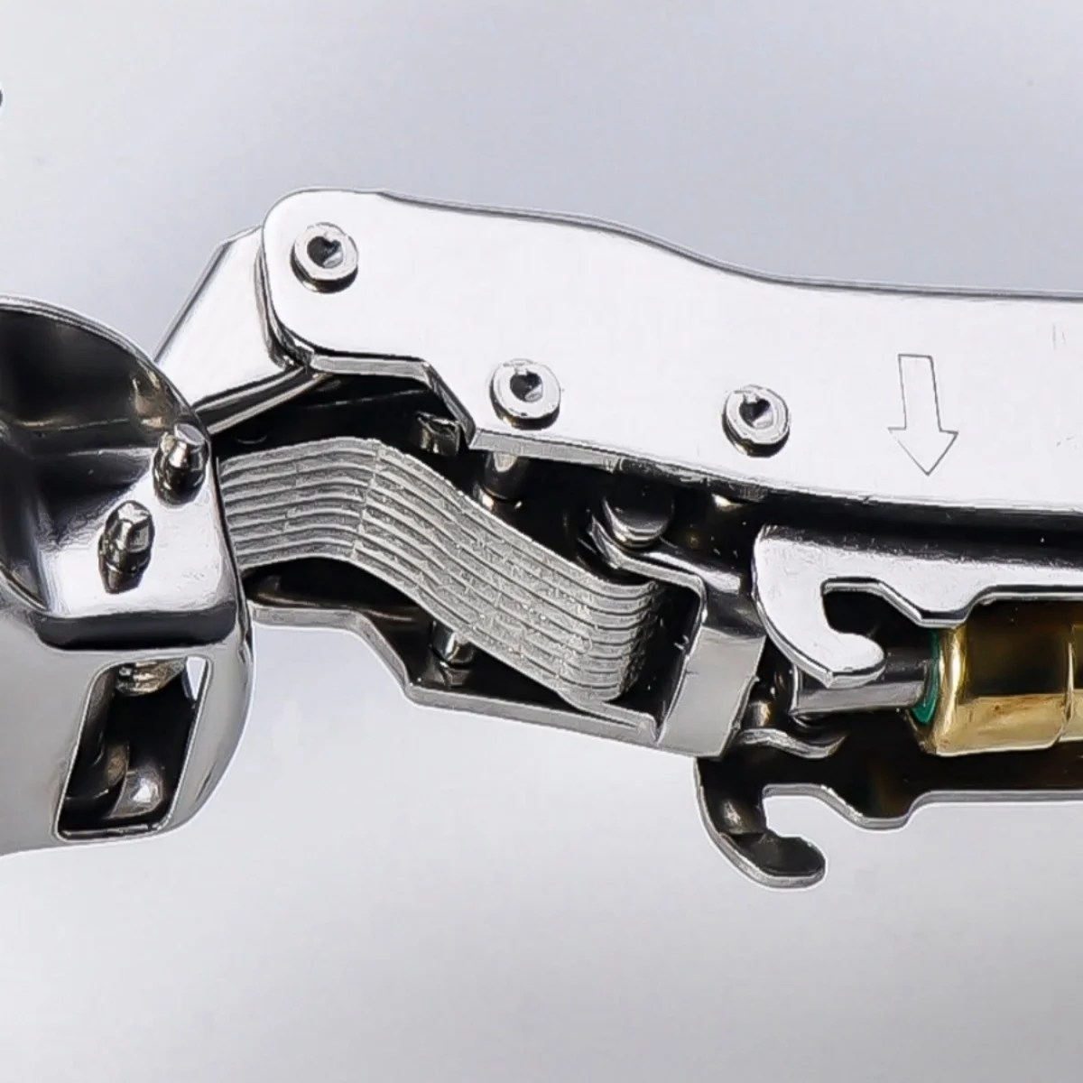 2/10PCS Hydraulic Hinge Stainless Steel Soft Close Quiet Damper Buffer Hydraulic Hinge Wardrobe Door Cabinet Furniture Hardware image 5