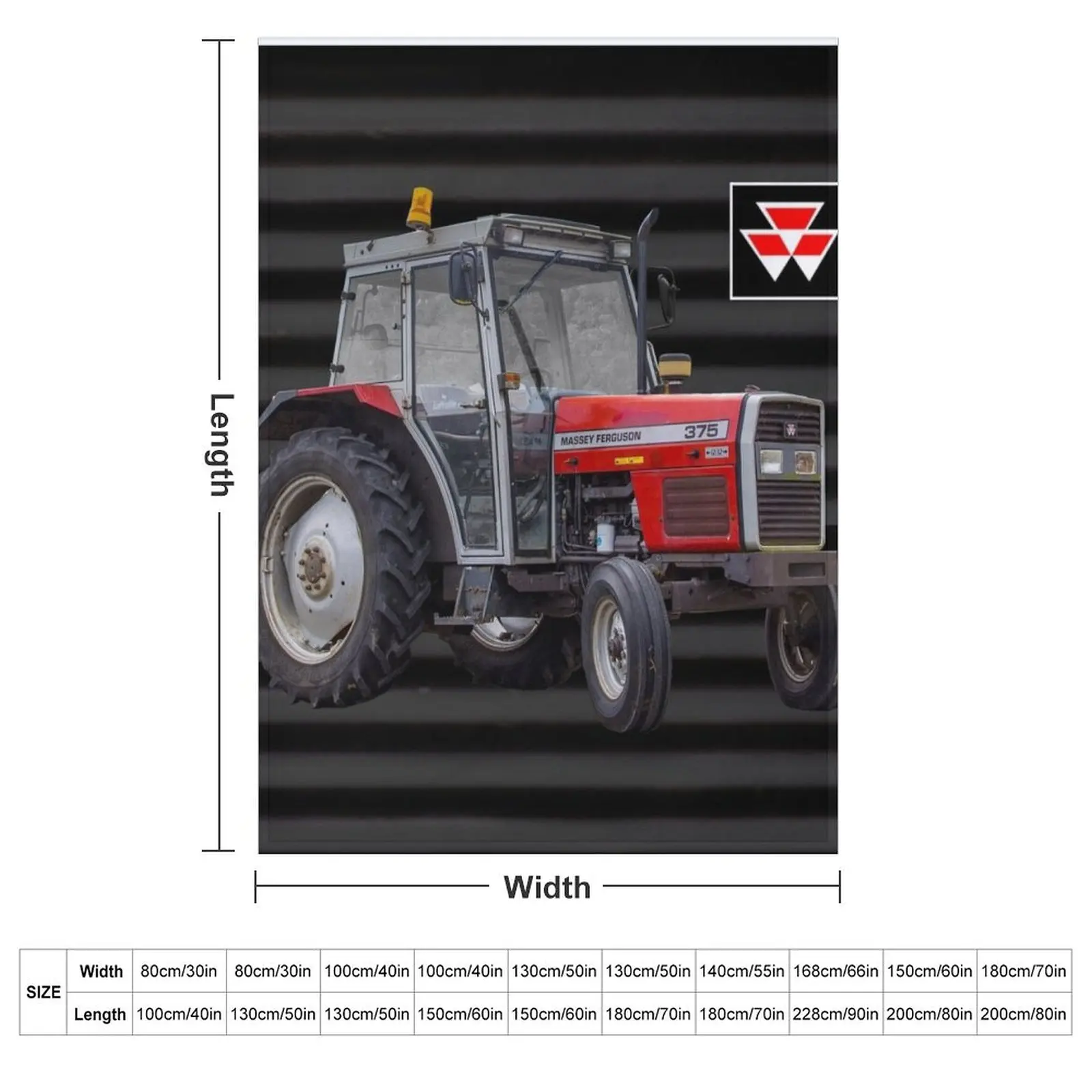 375 Red tractor Throw Blanket Luxury Thicken Cute christmas gifts Tourist Loose Cute Plaid Blankets