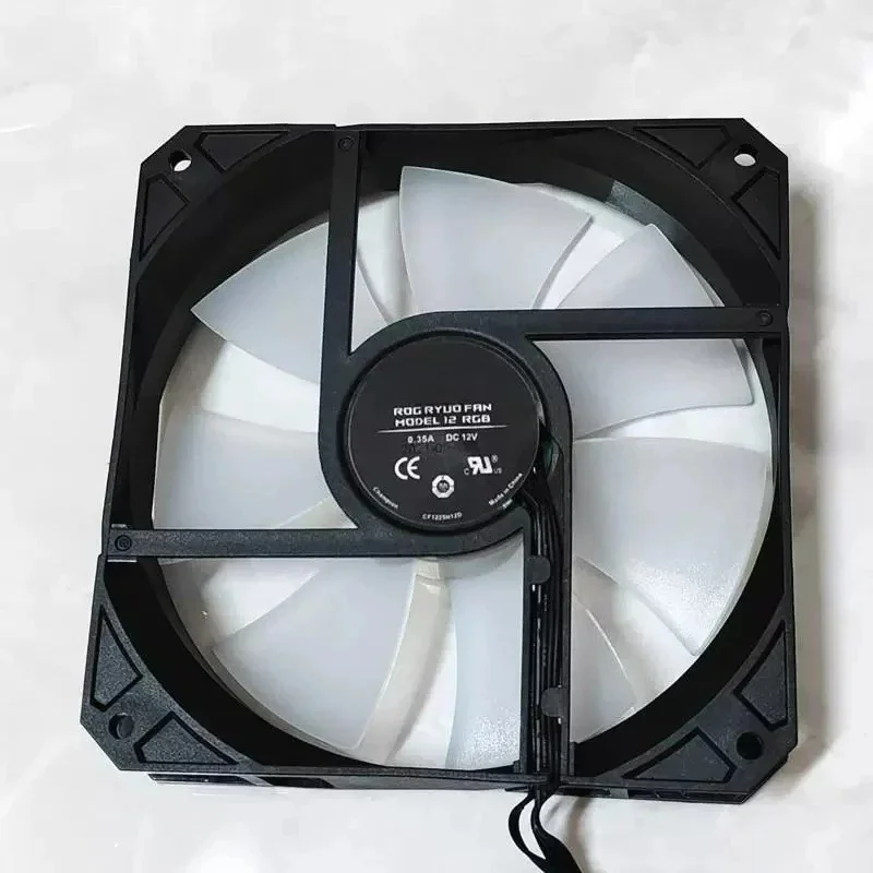 N+ for ASUS ROG RYUQ FAN 12RGB, 12V Aura Sync Cooling Fan, 4-Pin Power with 3-Pin ARGB Header