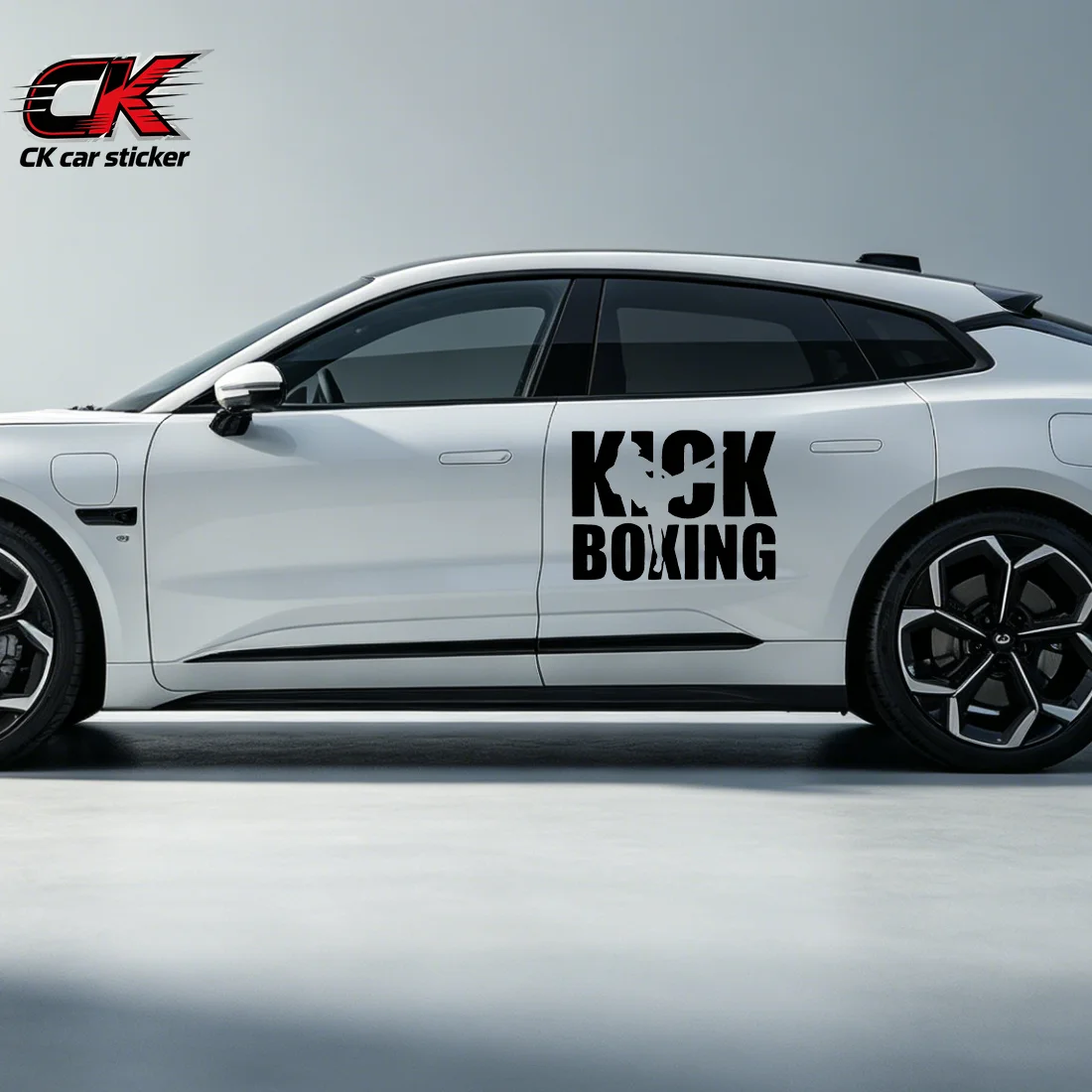 Hot Sale Kick Boxing Car Vinyl Sticker, Waterproof PVC Die Cut Decal Multiple for Auto Bumper Window Sport Decor