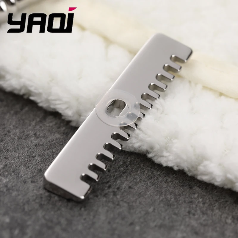 Men Razor  YAQI Romulus Open Comb Polished 316 stainless Steel AC Blade Single-edged Mens Shaving Safety Beard shaver