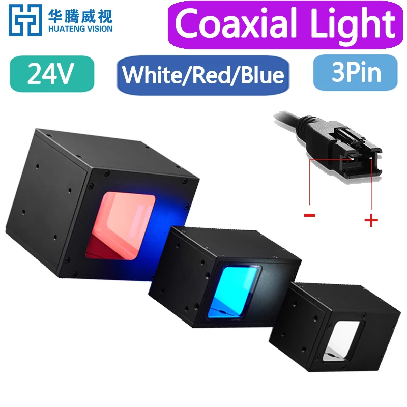 

Machine Vision Coaxial Light White/Red/Blue Industrial Camera Lens LED Lighting Optical Lamps