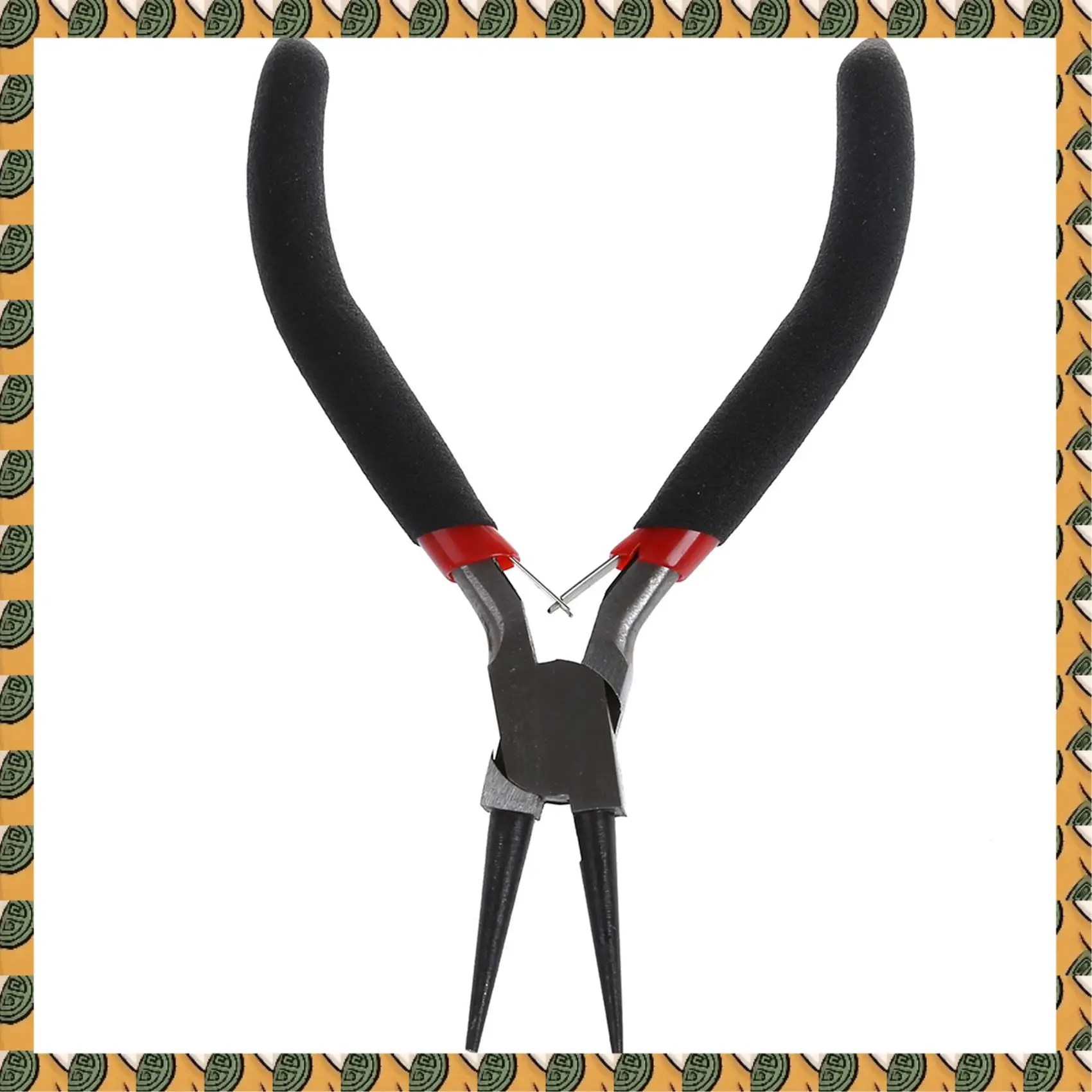 

A77I 3X Round Nose Pliers Hobby Craft Beading Jewellery Making Tool Black