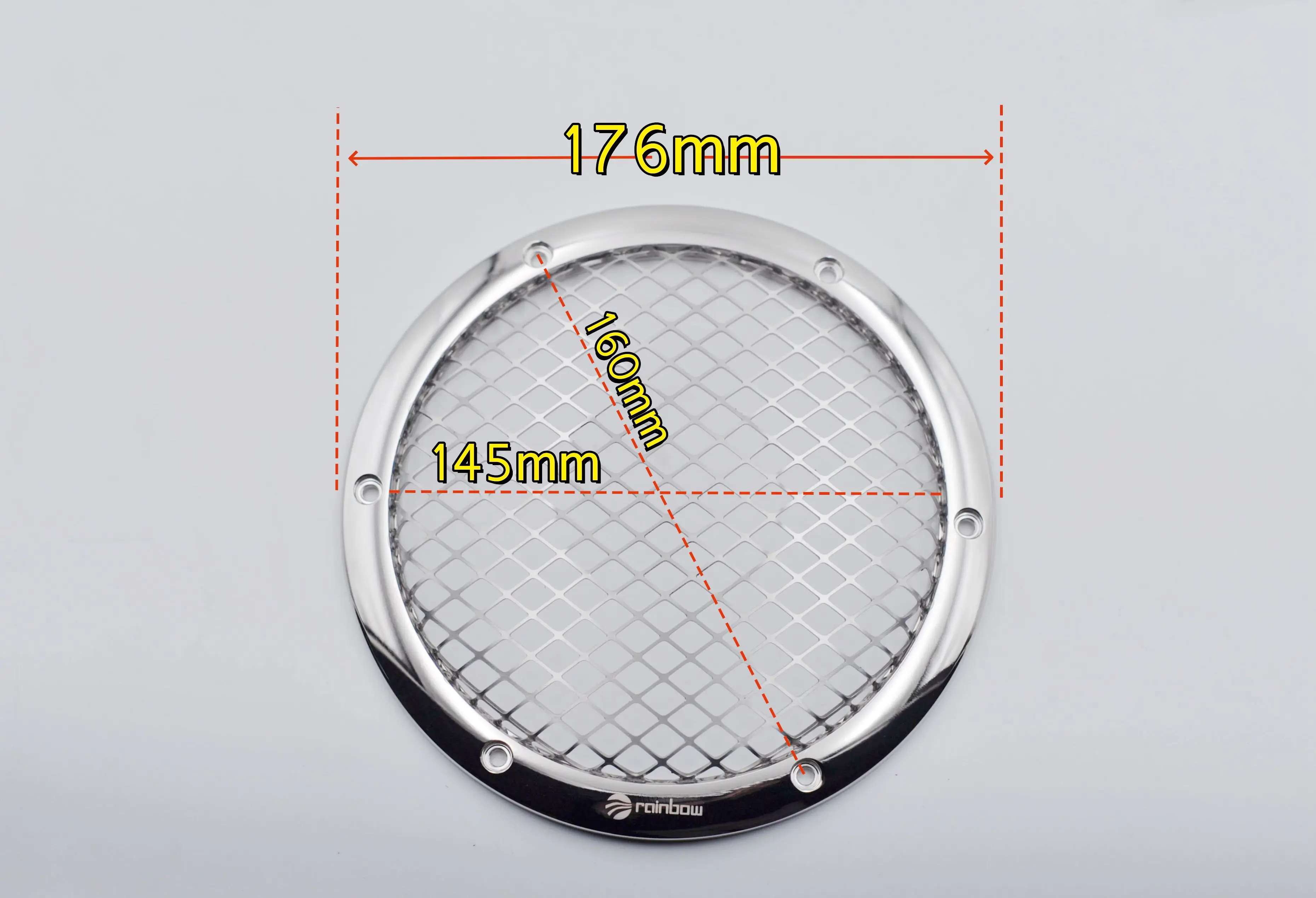 Rainbow Reference Active CS360.30Auto speaker net cover Aluminum alloy high-gloss electroplating process treble protection cover