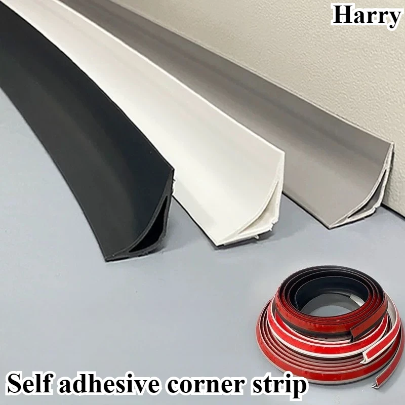 

Self Adhesive Wall Corner Skirting Line Molding Ceiling Caulk Internal Strip Edge Trim Strip Home Decorative Supply
