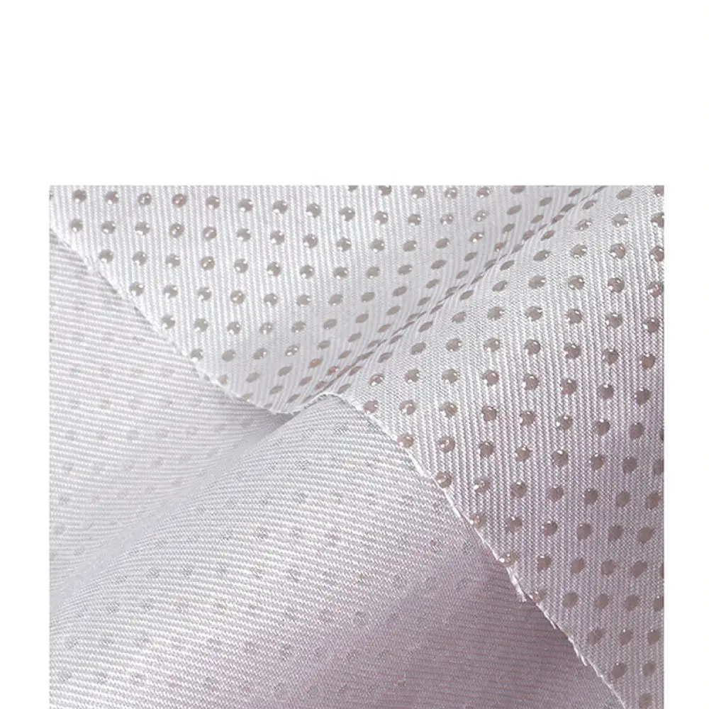 Silicone Anti Slip Fabric Twill Gabardine Dotted Grip Cloth For Home Textile Sewing Carpet Mat Craft Fabric Material