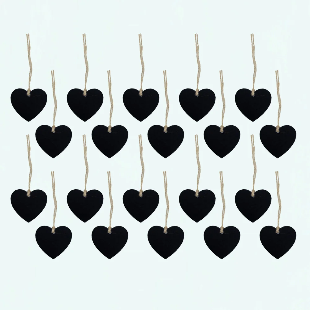 Birthday Decor Memorial Gifts Heart Shape Tag Painting Neon Party Decorations Black Decorative