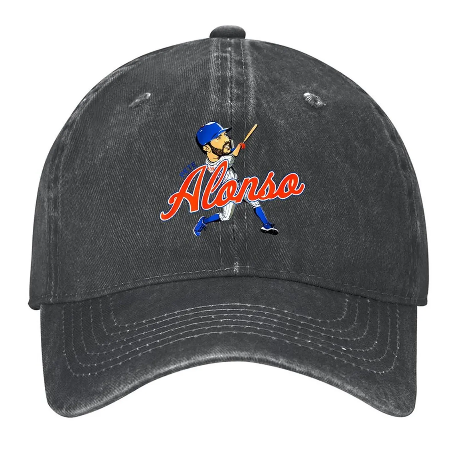 

Pete Alonso cartoon Baseball Cap hiking hat Rugby Kids Hat Military Tactical Cap Woman Men's