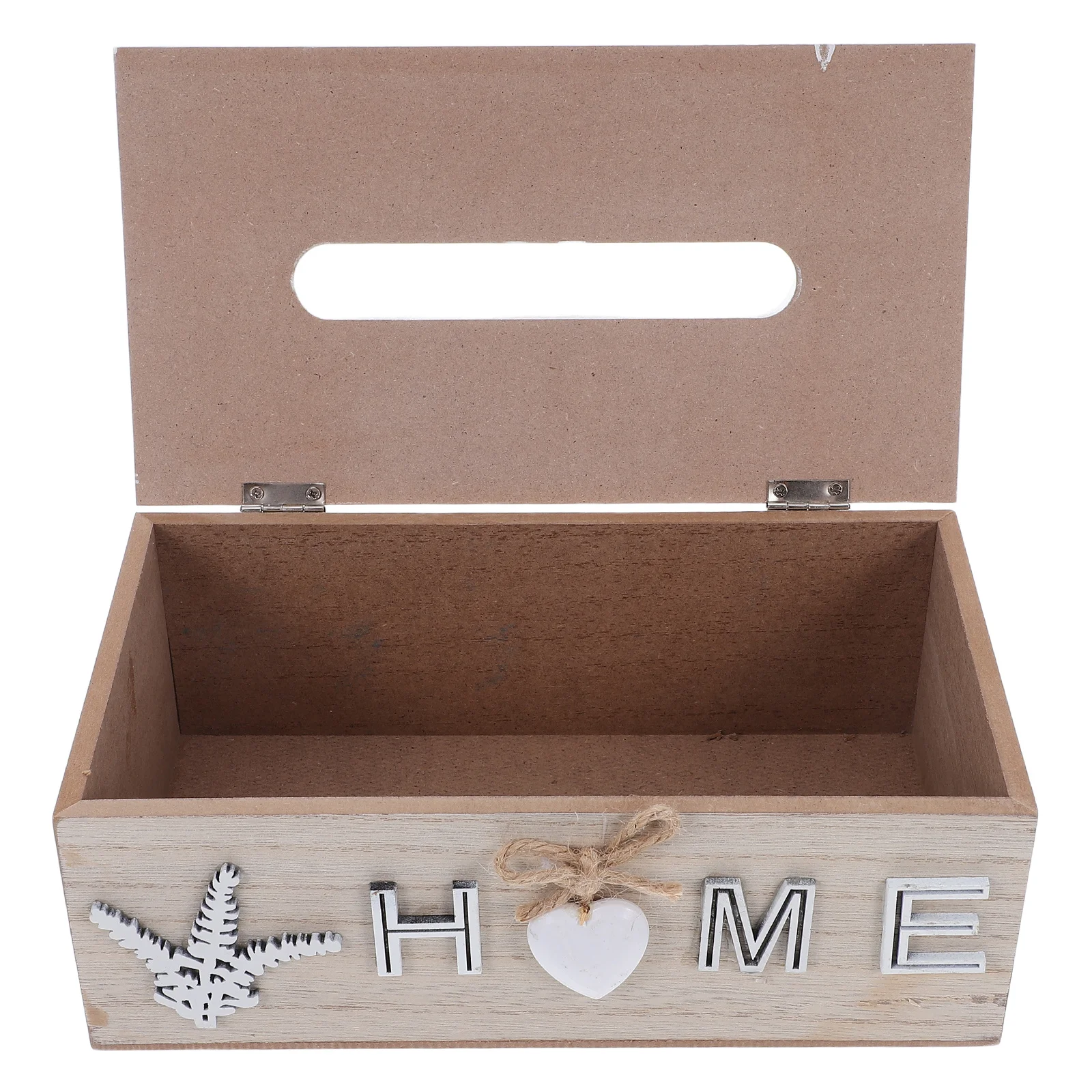 

Decorative Tissue Box Holder Rectangular Rustic Wood Grain Design for Bathroom Countertop Tabletop Decorative Tissue Box Holder