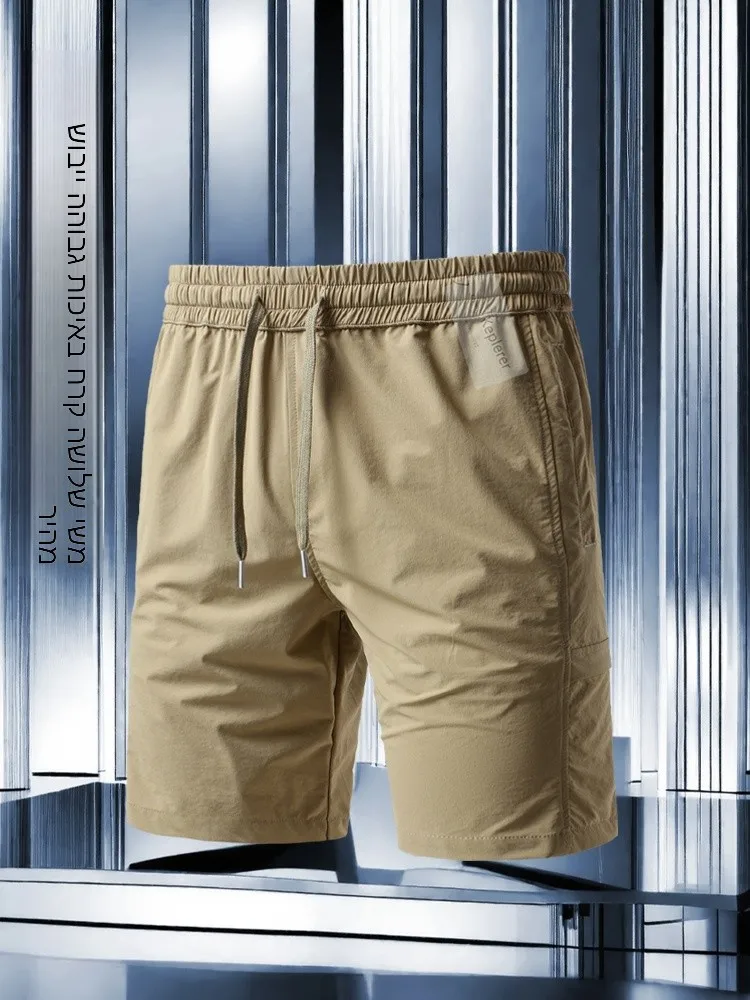 Ice Silk Short Pants Five-Point Casual Thin Quick Dry Sports Gym Training Pants Breathable Summer Youth Leisure Shorts