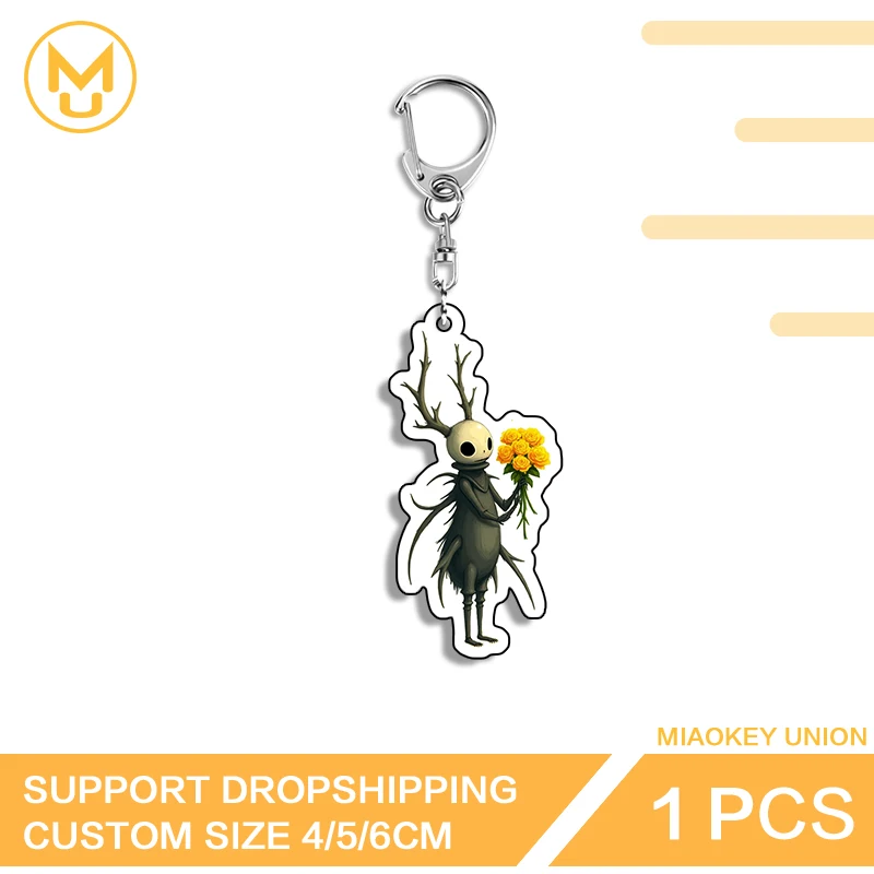 The Hollow Knight Double Sided Key Chains On The Jeans Waterproof Hot Selling Handbags Wallets Bag Body Kit Hanging Ornament