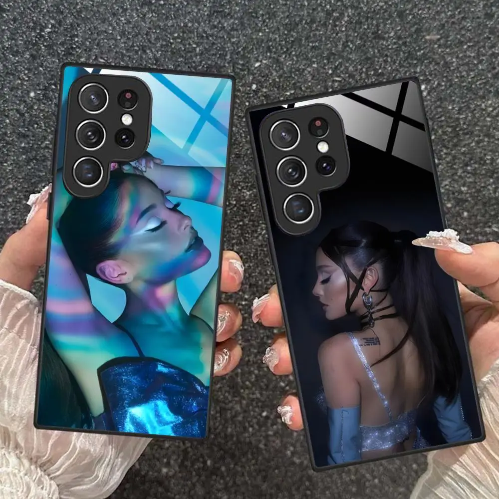 Ariana Grande Phone Case for Samsung Galaxy S26 S25 S24 S23 S22 S21 S20 Note20 Plus FE Ultra Glass Protective Cover